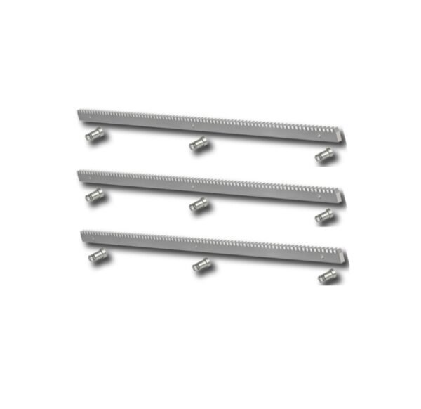 Pack 3 metros cremallera acero motor corredera