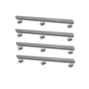 Pack 3 metros cremallera acero motor corredera 4