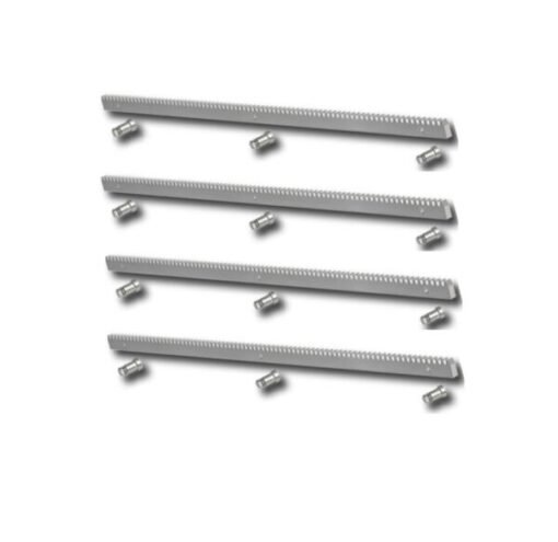 Pack 3 metros cremallera acero motor corredera 4