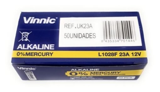Caja 50 unidades pila 23A L1028 Vinnic 2