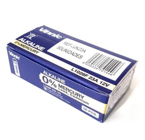 Caja 50 unidades pila 23A L1028 Vinnic