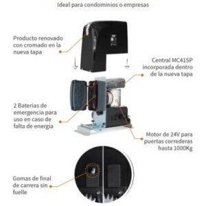 Motor puerta corredera 1000 KG Kit Motorline