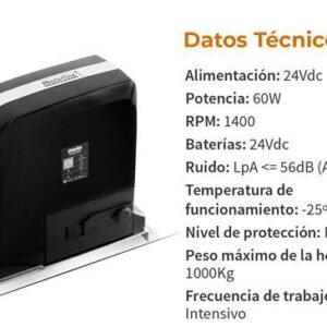 Motor puerta corredera 1000 KG Kit Motorline 2
