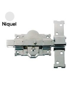 Cerrojo niquelado llave/pulsador