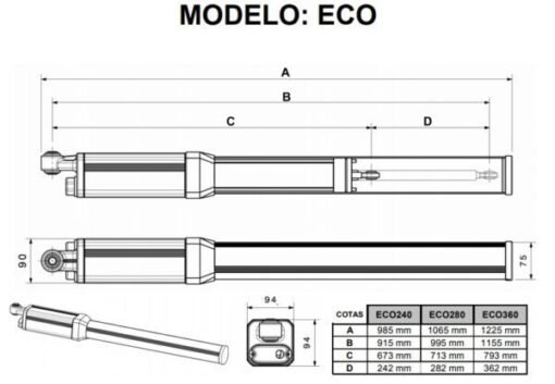 Medva ECO BAC kit motor batiente hidráulico 11