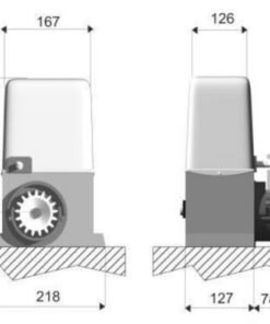 Mini Kit Artemis 800 motor puerta corredera 6