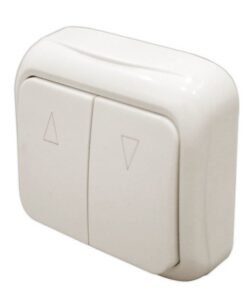 Pulsador motor persiana de superficie eco blanco 2