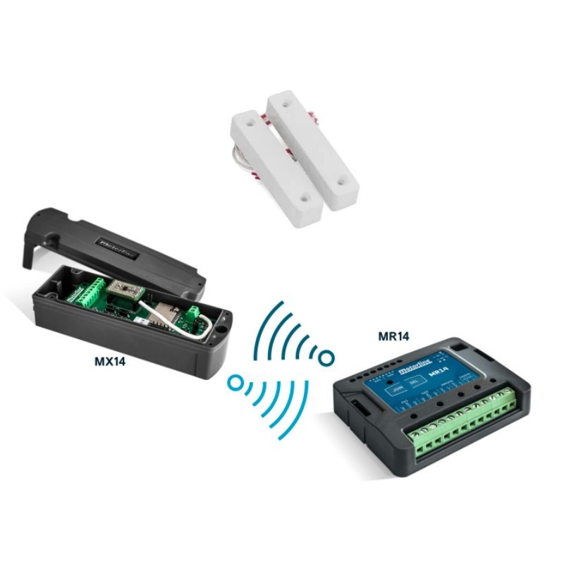 Kit contacto magnético inalámbrico puerta peatonal - mx14-mr14-ha0488