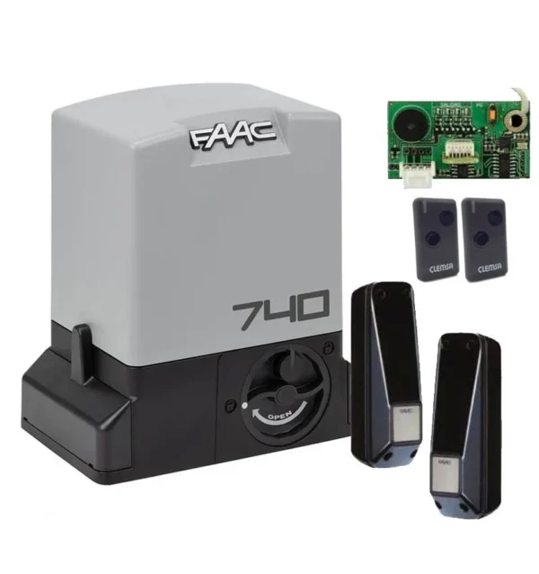 Kit motor puertas correderas hasta 500 Kg Faac 740 EZ16