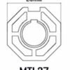 Adaptadores motor enrollable tubular MTL37 - 67mm