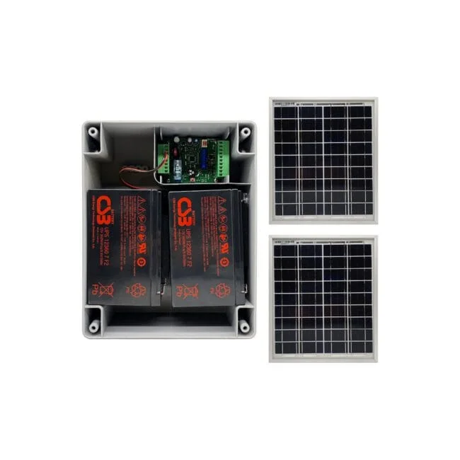 Kit alimentación solar Sun Power 24v motores puertas de garaje 2