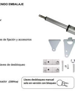 MOTOR PUERTA BATIENTE 1 HOJA VDS PM