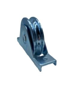 Rueda puerta corredera encastrar D80 U20 doble rodamiento