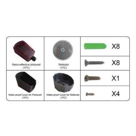 Fotocélula espejo RP25 Eco para puertas de garaje automáticas - Imagen 2