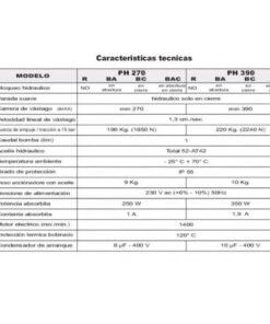 Motor hidráulico puerta batiente VDS PH 270/390 7