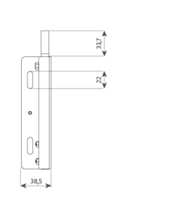 Pestillo suelo automático para puertas batientes automáticas - MOTORLINE STOP