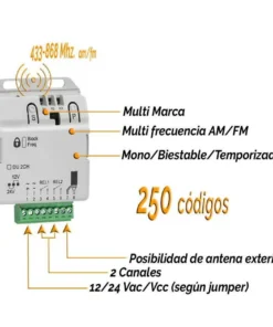 Receptor universal multi frecuencia 433-868mhz -1