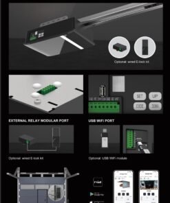 Kit motor puerta garaje seccional OREO 700N-1100N con WiFi-5